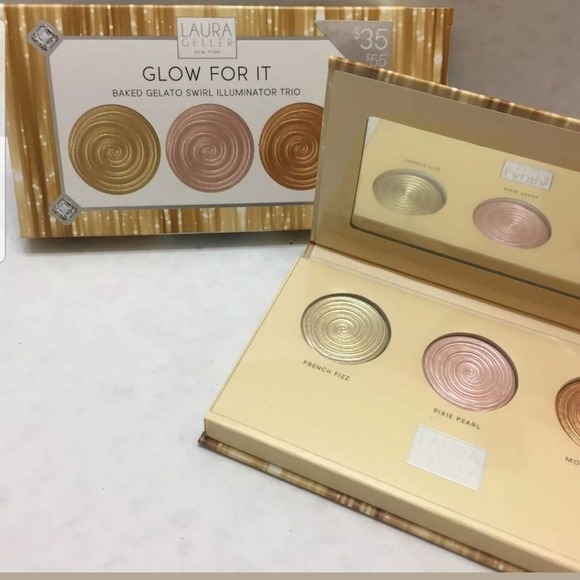 Laura Geller 'Glow For It' Baked Gelato swirl illuminating trio new!!! - Picture 2 of 6